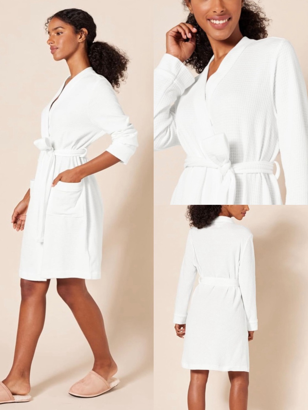 Essentials Waffle Bath Robe